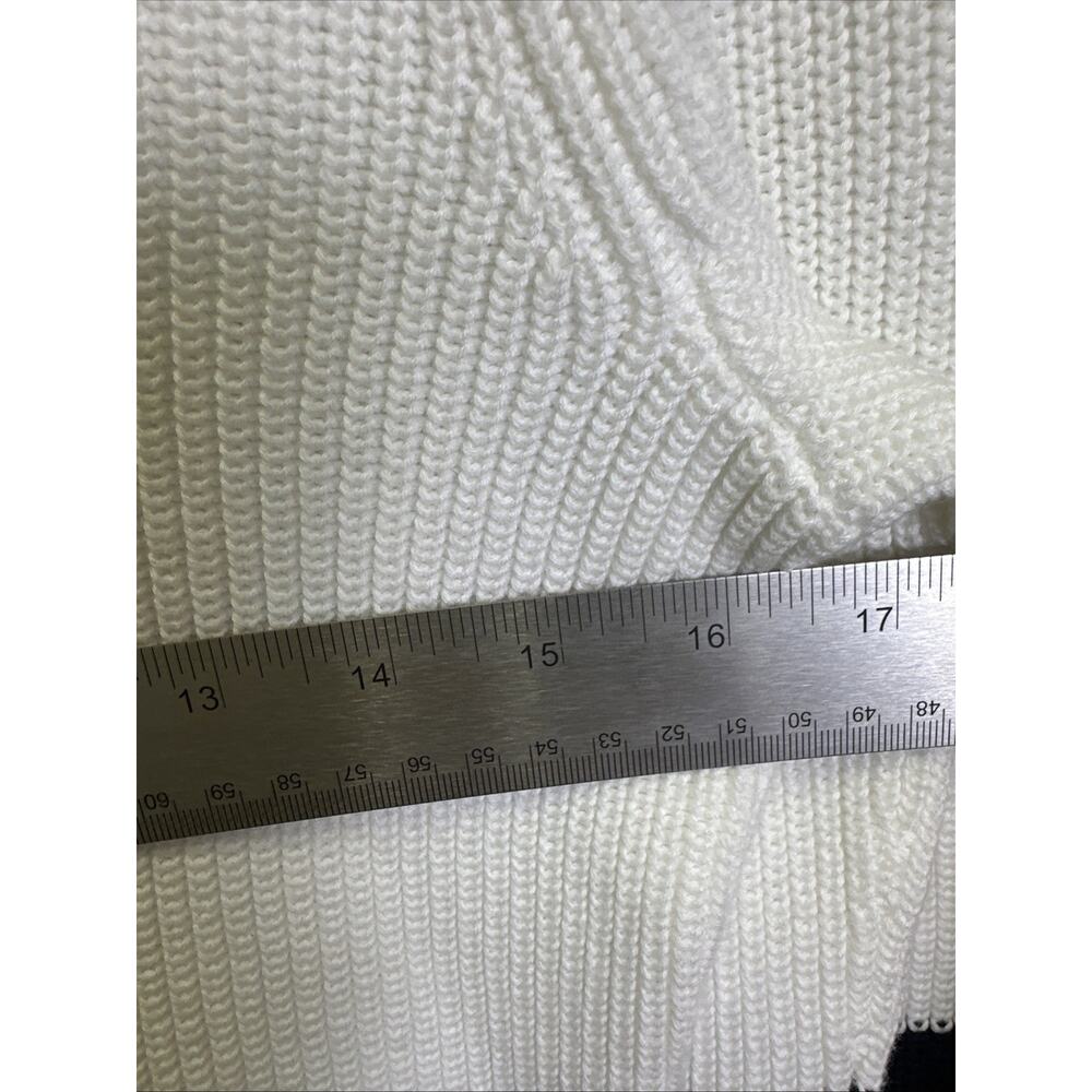 Lauren Ralph Lauren Active Sweater Womens S 1/4 Zip Navy White Old Money - Picture 5 of 7